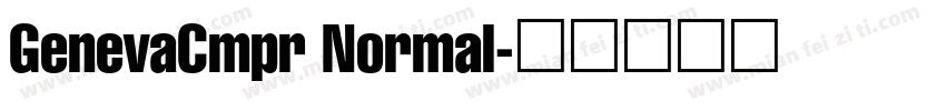 GenevaCmpr Normal字体转换